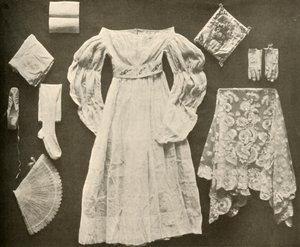 Wedding costume of Miss Sara Hayes, of Philadelphia by Unbekannt