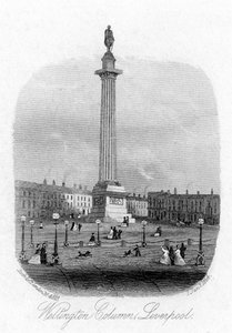 Wellington Column, Liverpool, 1864 by Unbekannt