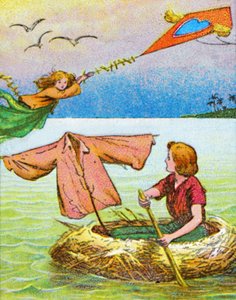Wendy and Peter escape, c1905