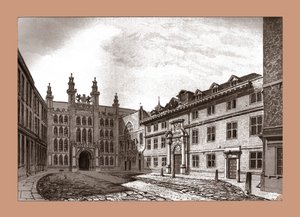 West View of Guildhall Chapel and Blackwell Hall, 1886