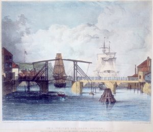 Whitby Harbour, Yorkshire, at the Mouth of the River Esk, c1833 by Unbekannt