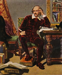 William Shakespeare 1564-1616 - Painting by J. Faed, 1934 by Unbekannt