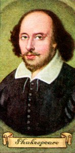 William Shakespeare, taken from a series of cigarette cards, 1935 by Unbekannt
