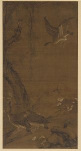 Willow, Geese, and Kingfisher