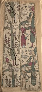Wine bearers in landscape, from a robe by Unbekannt