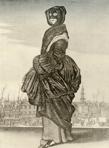 Winter - Outdoor Winter Dress of English Woman, Reign of Charles I by Unbekannt