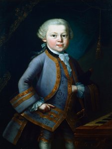 Wolfgang Amadeus Mozart, Austrian Composer, 1761 by Unbekannt