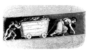 Woman and Children Coal Putters, Mid and East Lothian, Scotland, c1848 by Unbekannt