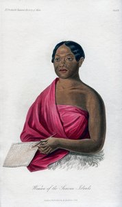 Woman from the Samoan Islands, 1848 by Unbekannt