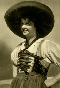 Woman in Traditional Costume, Tyrol, Austria