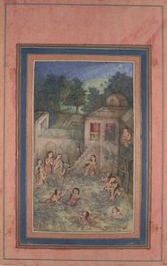 Women Bathing by Moonlight, Folio from the Davis Album