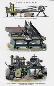 Wood Machinery, 19th Century by Unbekannt
