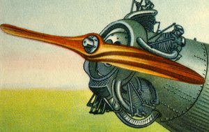 Wooden Aircraft Propeller Made by the Hugo Heine Propeller-Werk Company, 1932