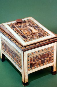 Wooden chest from the Tomb of Tutankhamun, 14th century BC by Unbekannt