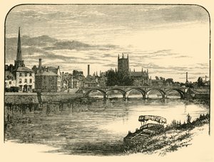 Worcester, from the Railway Bridge by Unbekannt