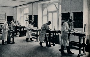 Workshop of the Arts and Crafts technical school, Flensburg, Germany. c1908 by Unbekannt