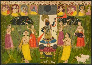 Worship of Shri Nathji by Unbekannt