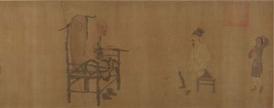 Xiao Yi Obtaining the Lanting Manuscript from the Monk Biancai by Unbekannt