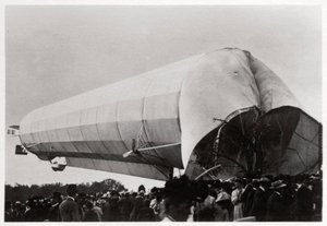 Zeppelin LZ 5 at Goeppingen, Germany, 1909 by Unbekannt