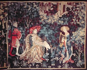 The Concert, Tapestry from Arras, 1420