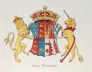 Coat of Arms of Jane Seymour, third wife of King Henry VIII of England