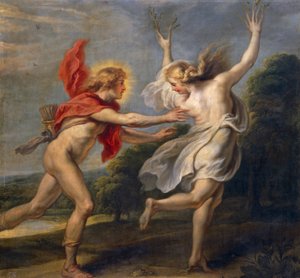 Daphne and Apollo by Unbekannt Unbekannt