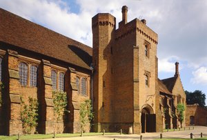 Exterior view of the Old Palace of Hatfield House, Hertfordshire, built 1480s