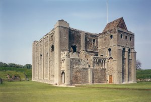 Exterior view of the keep, Castle Rising, Norfolk, built c.1138