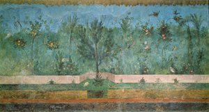 Garden Paintings from the so-called Villa of Livia, Primaporta, Rome, c.20 BC by Unbekannt Unbekannt