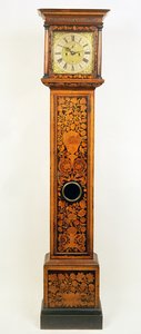 Georgian longcase clock with marquetry case, 18th century by Unbekannt Unbekannt