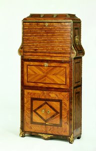 Louis XV veneered secretaire cartonnier, c.1740