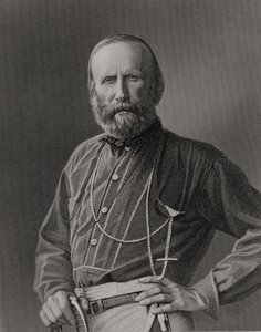 Portrait of Giuseppe Garibaldi (1807-82) engraved by William Holl from a photograph, pub. by William Mackenzie