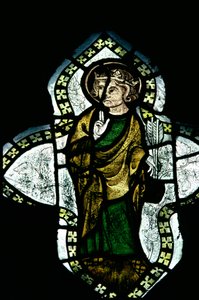 St. Edmund, crowned and nimbed, carrying the arrows of his martyrdom by Unbekannt Unbekannt
