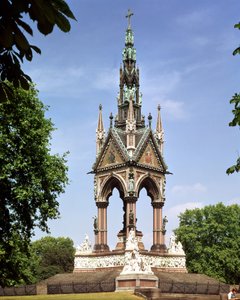 The Albert Memorial from the Albert Hall by Unbekannt Unbekannt