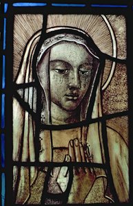The Head of the Virgin Mary (restored) by Unbekannt Unbekannt
