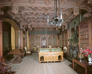 The Library, Abbotsford House, Melrose, Rebuilt c.1822