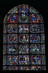 The Life of Christ, New Testament Cycle (upper half of window)