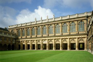View of the Great Court of the Wren Library, Trinity College, Cambridge by Unbekannt Unbekannt