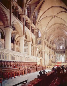 View of the choir, Canterbury Cathedral, built 1098-1130 by Unbekannt Unbekannt