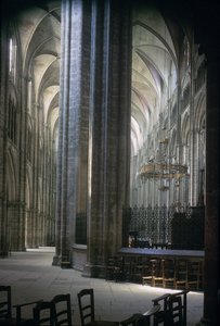 View of the interior, Durham Cathedral, built 1093-1289 by Unbekannt Unbekannt