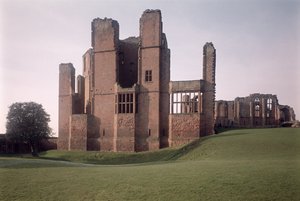 View of the outer walls, Kenilworth Castle, Warwickshire, built 1203-16