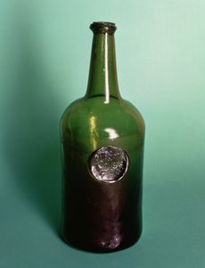 Wine bottle sealed, All Souls College, 1764