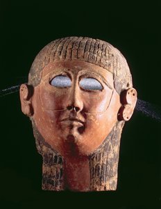 Bearded mask, from Carthage, Tunisia, Phoenician, 4th century BC by Unbekannt