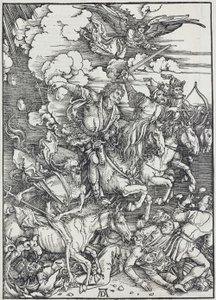 The Four Horsemen of the Apocalypse by Unbekannter Künstler