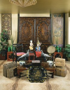 A baroque cabinet on chest