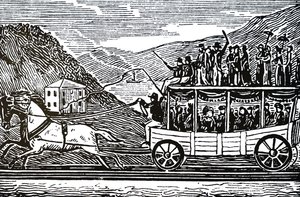 A Horse-Drawn Carriage by Unbekannt