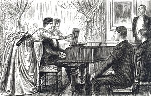 A musical evening at home by Unbekannter Künstler