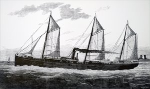 A refrigerated ship by Unbekannt