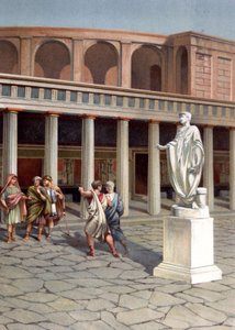 A street in Pompeii by Unbekannter Künstler