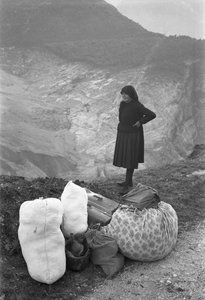 A woman narrates the tragedy, Longarone, Vajont, 9th October 1953: Bags And Luggages by Unbekannt